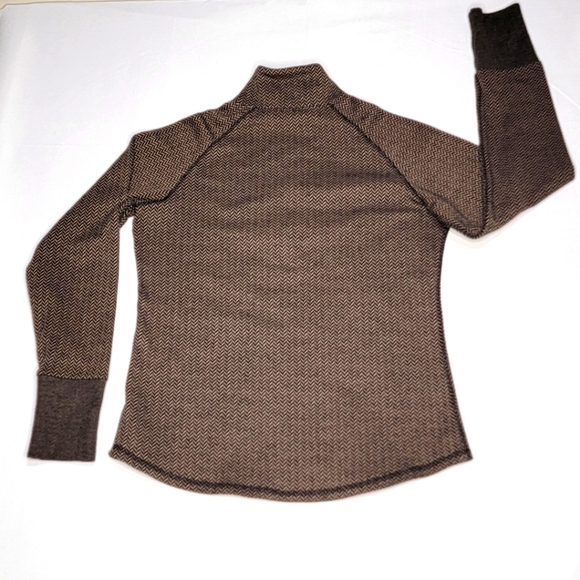 Kavu Chevron Pattern Pullover with Quarter Zipper Size L #394 - Picture 4 of 7